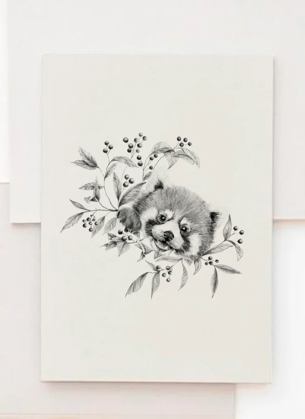 Diseños Nus for Design_Ilustración_Red panda smile